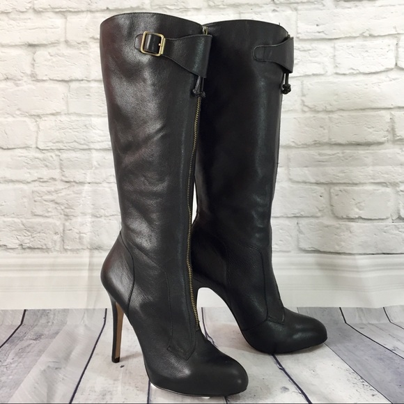 Steve Madden Shoes - Steve Madden Luxe black leather high heel boot